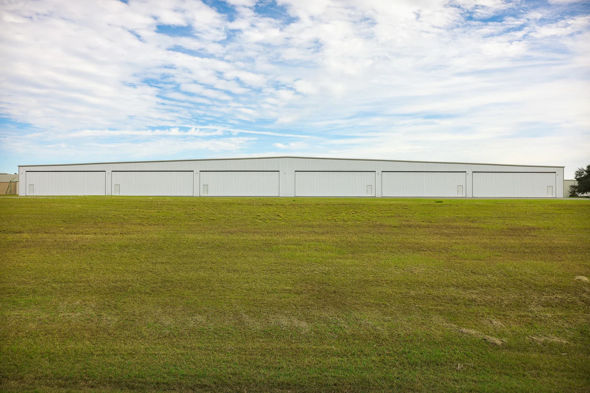 Ocala Airport full hangar complex panoramic view