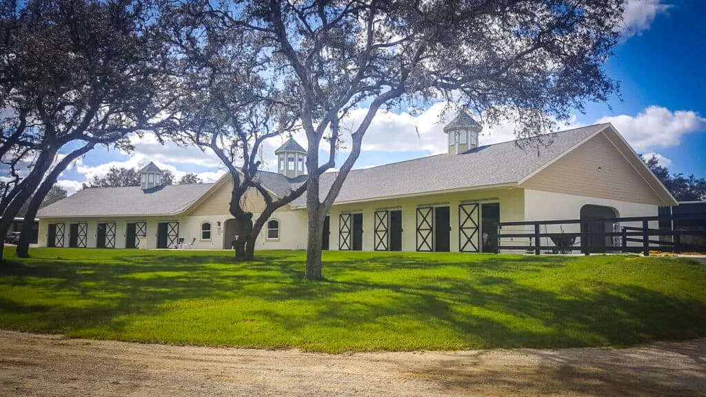 Gable style steel building