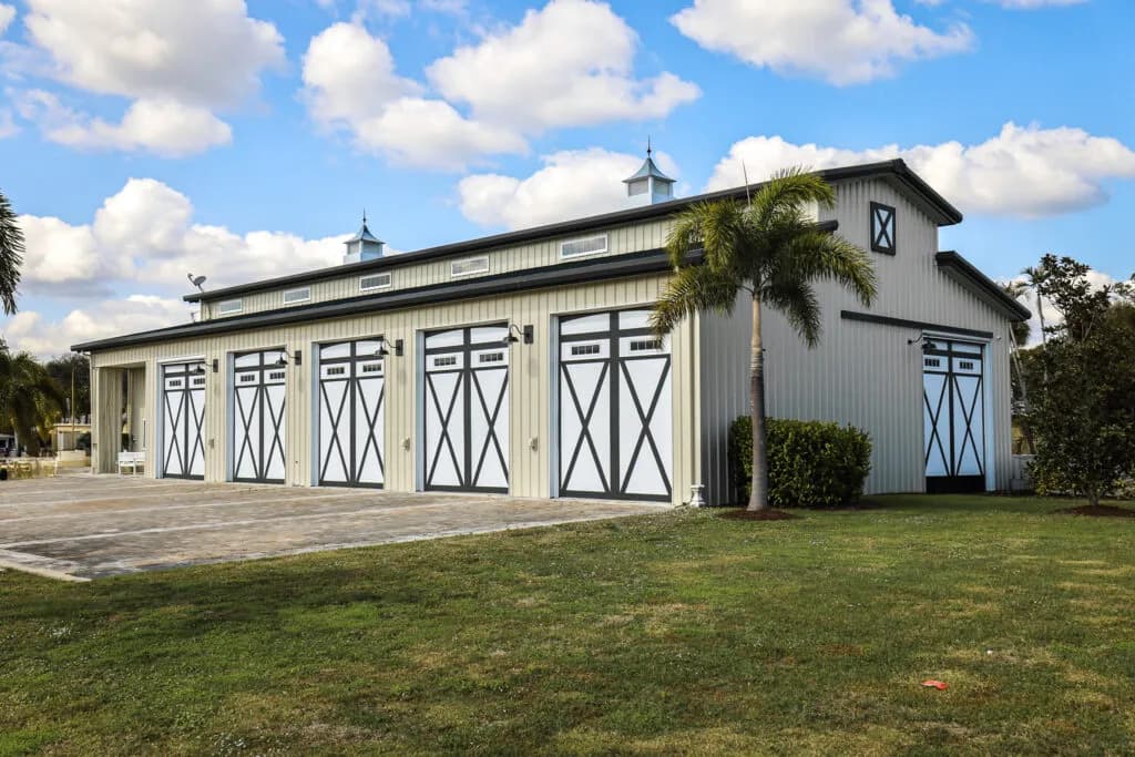 American Barn style steel building
