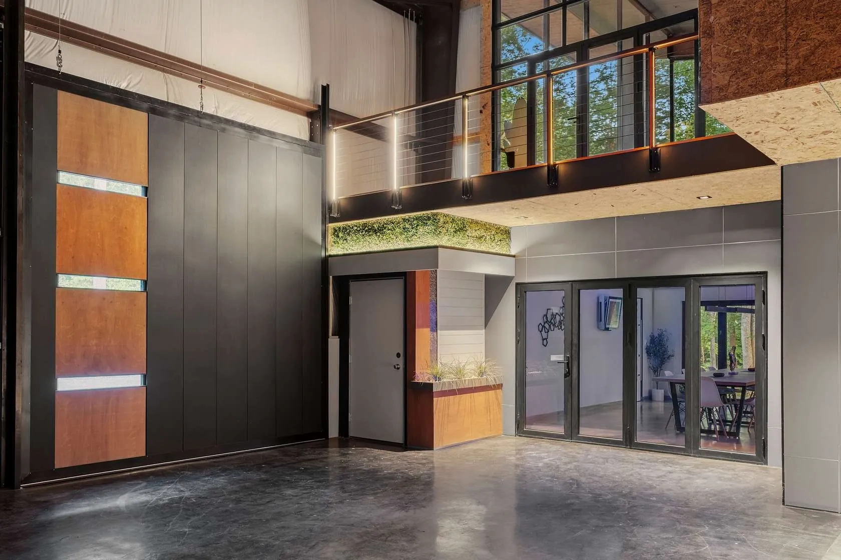 Entryway view from mezzanine level