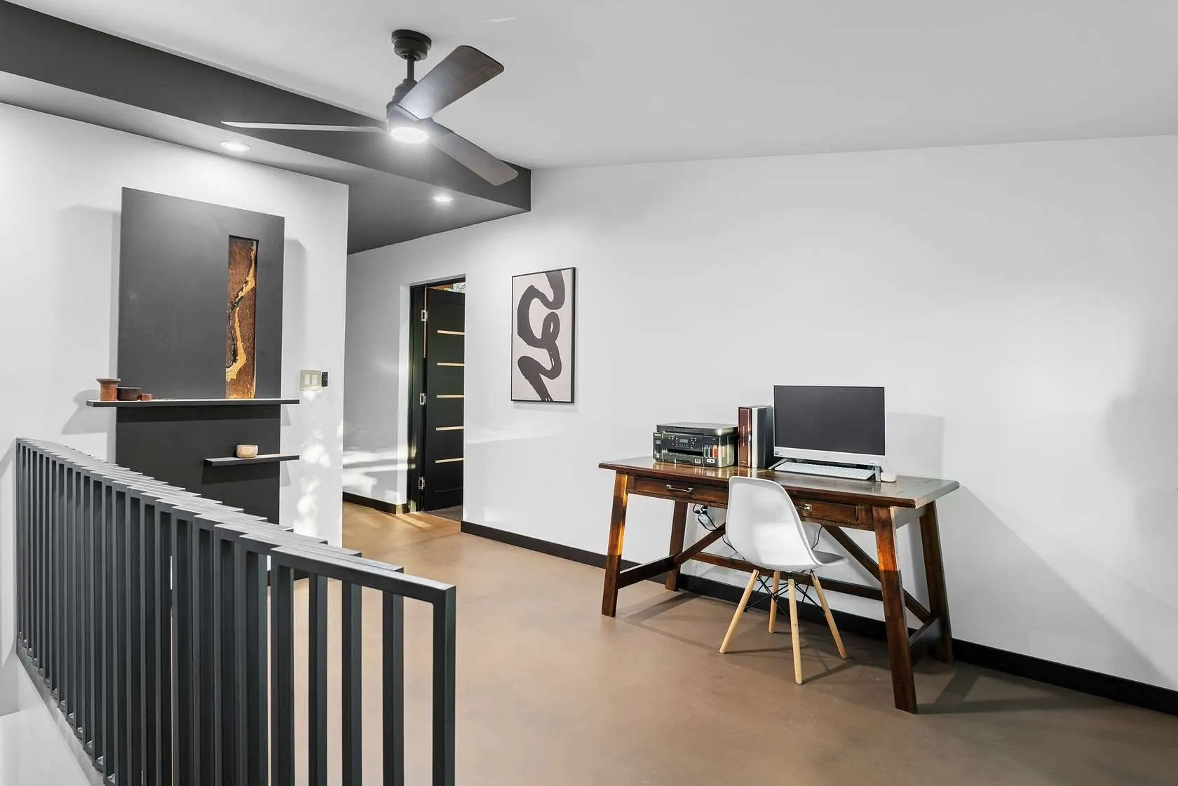 Loft office space with natural light